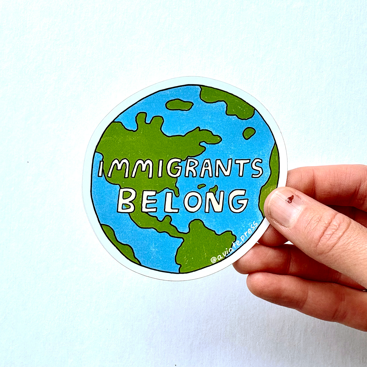 Immigrants Belong Sticker