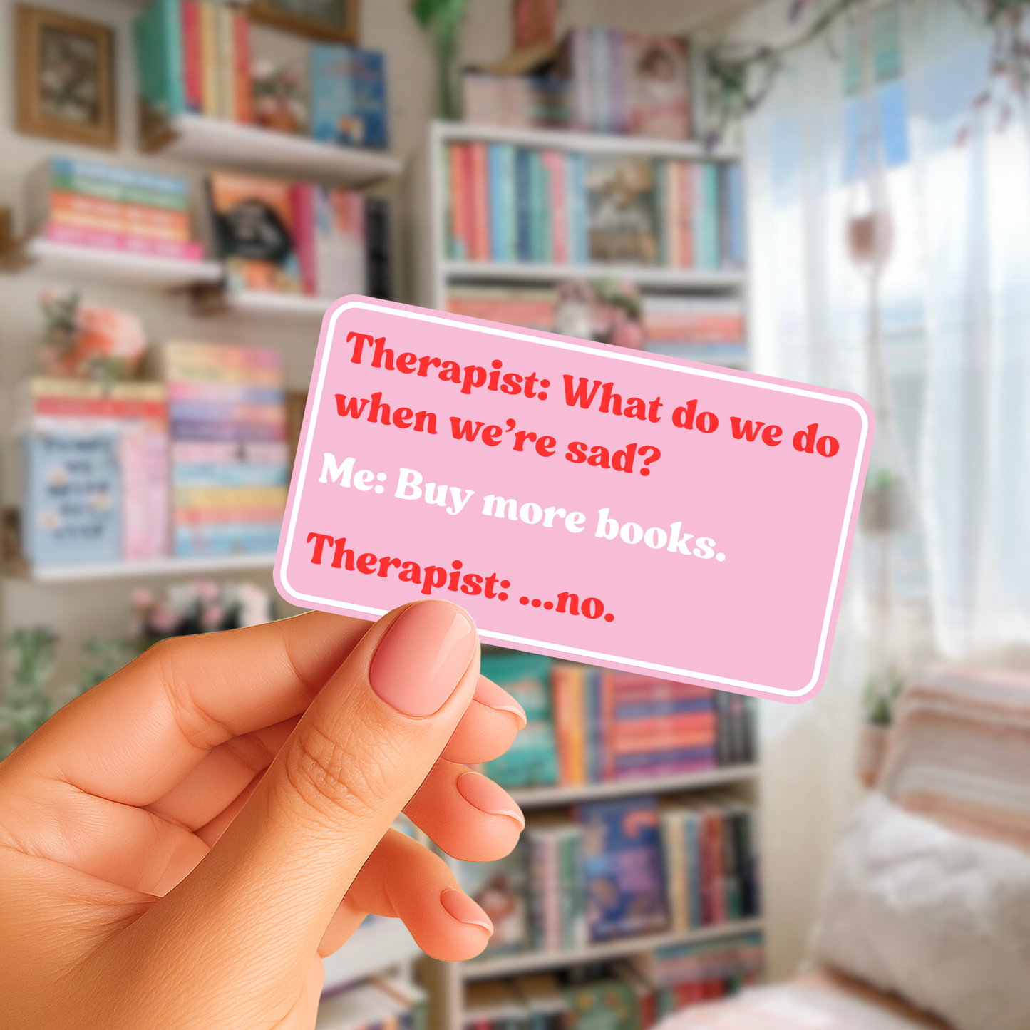 Therapist Book Sticker