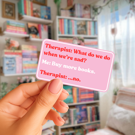 Therapist Book Sticker
