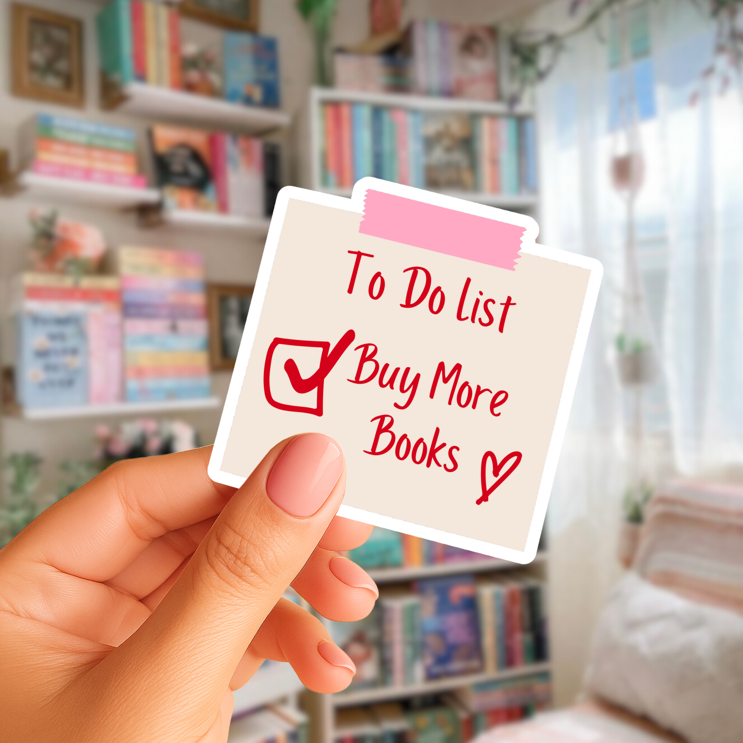 Buy More Books Sticker