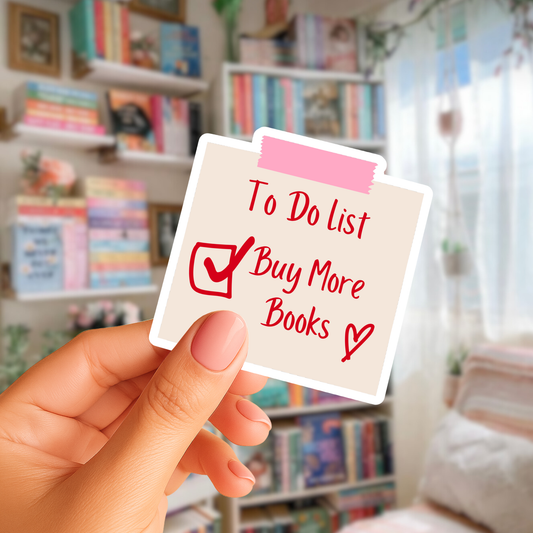 Buy More Books Sticker