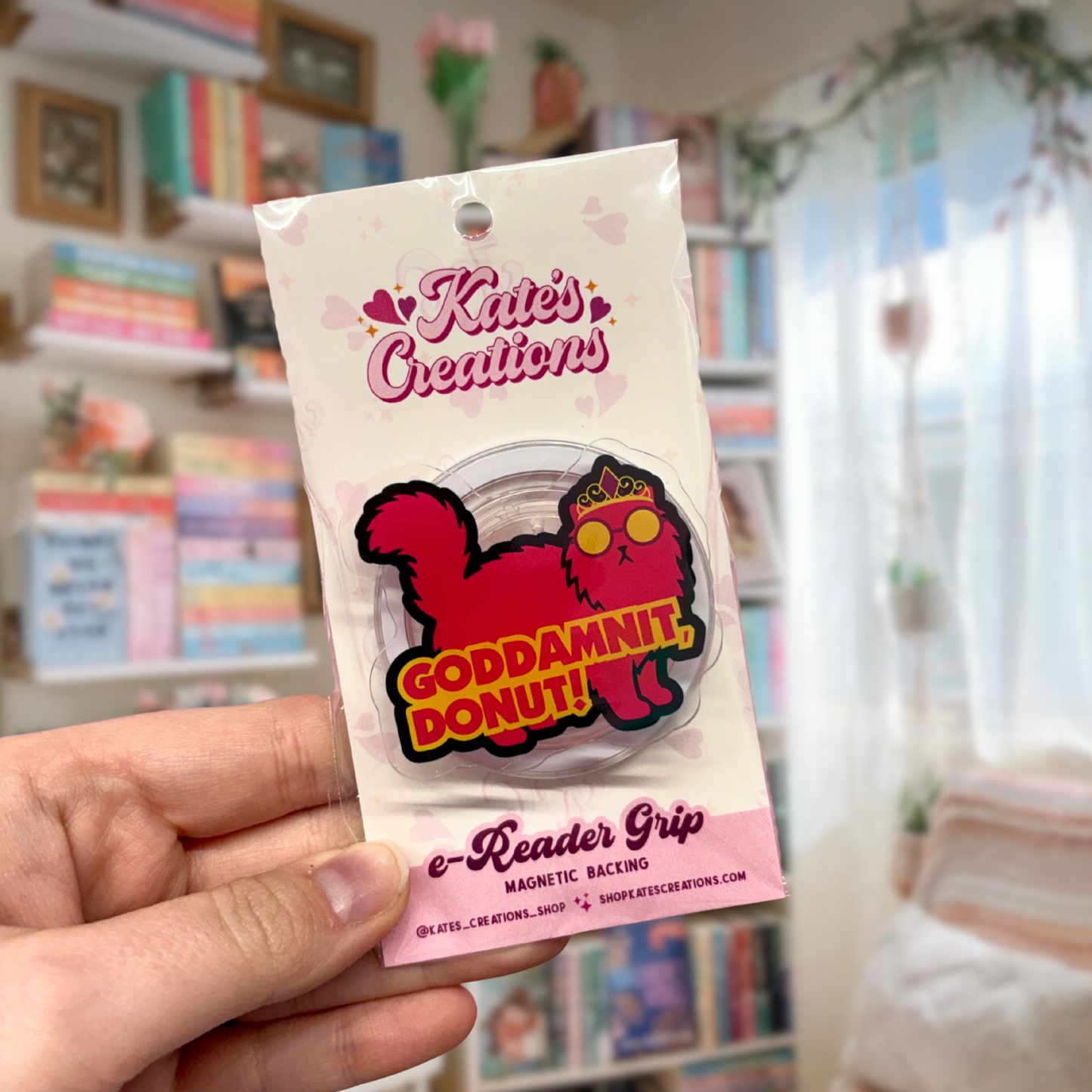 Goddamnit Donut Magnetic Grip | Dungeon Crawler Carl e-Reader Grip