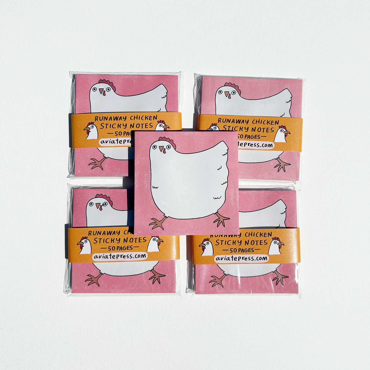 Runaway Chicken Sticky Notepad