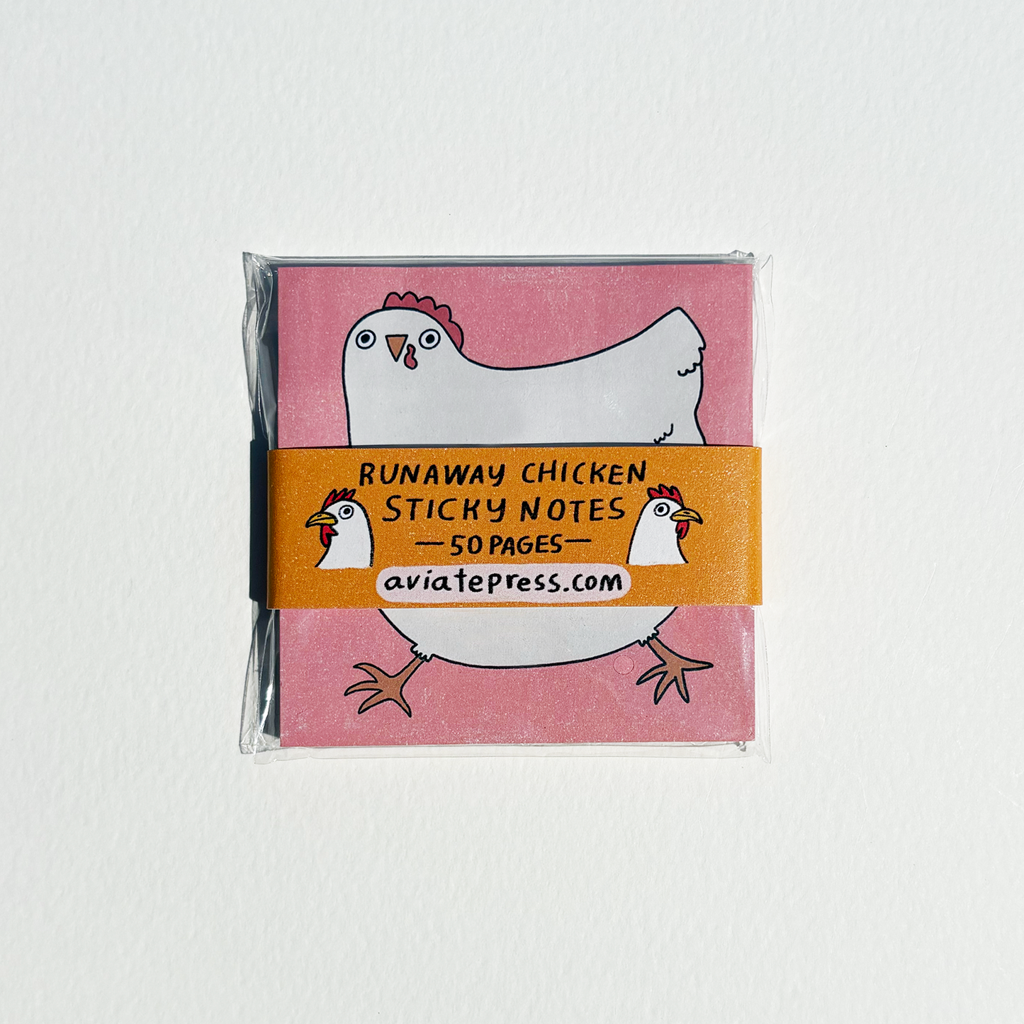 Runaway Chicken Sticky Notepad