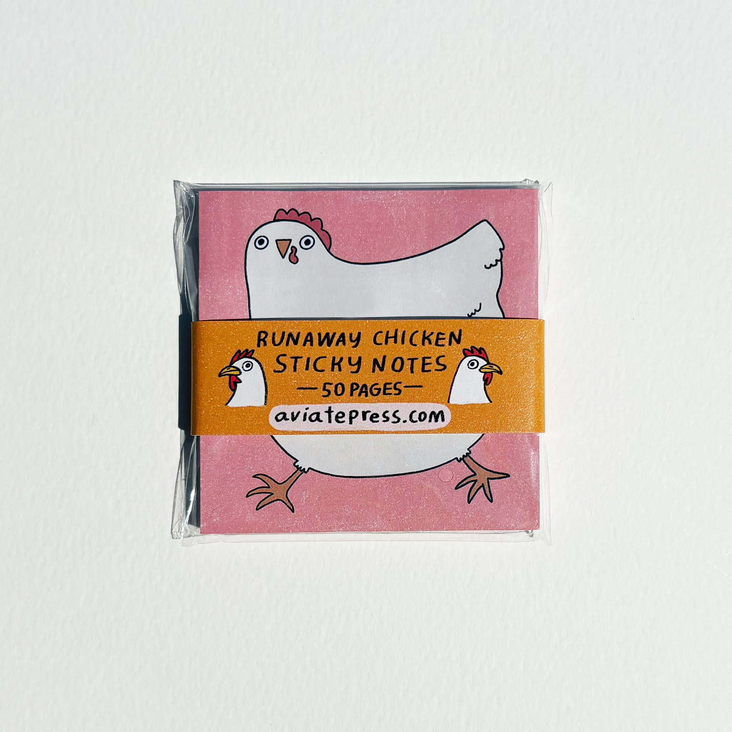 Runaway Chicken Sticky Notepad