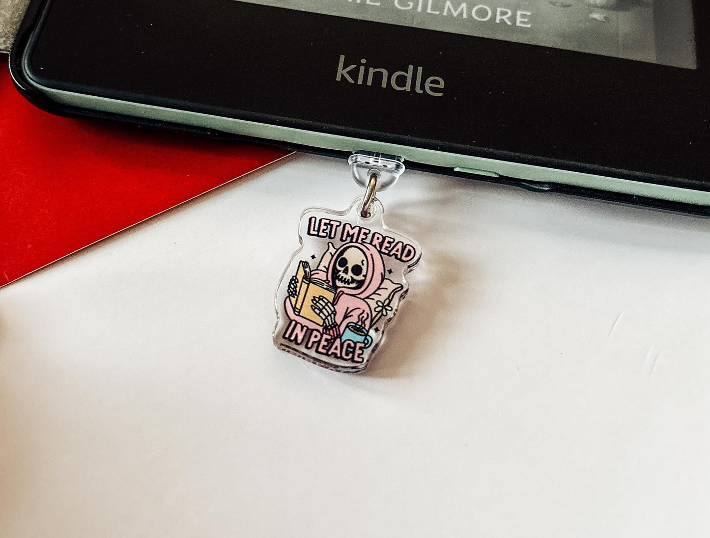 Let Me Read in Peace Kindle Charm