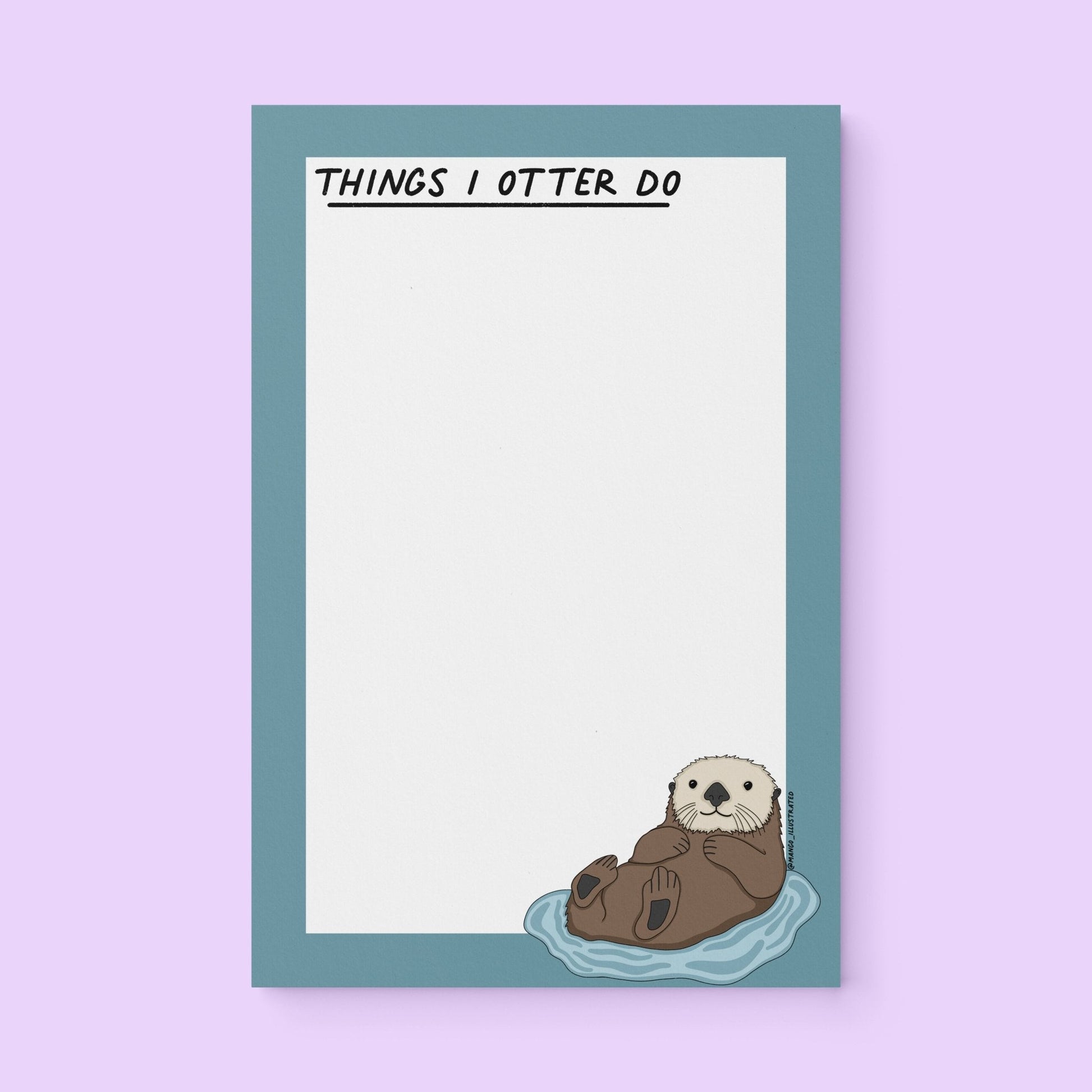 Things I Otter Do Notepad